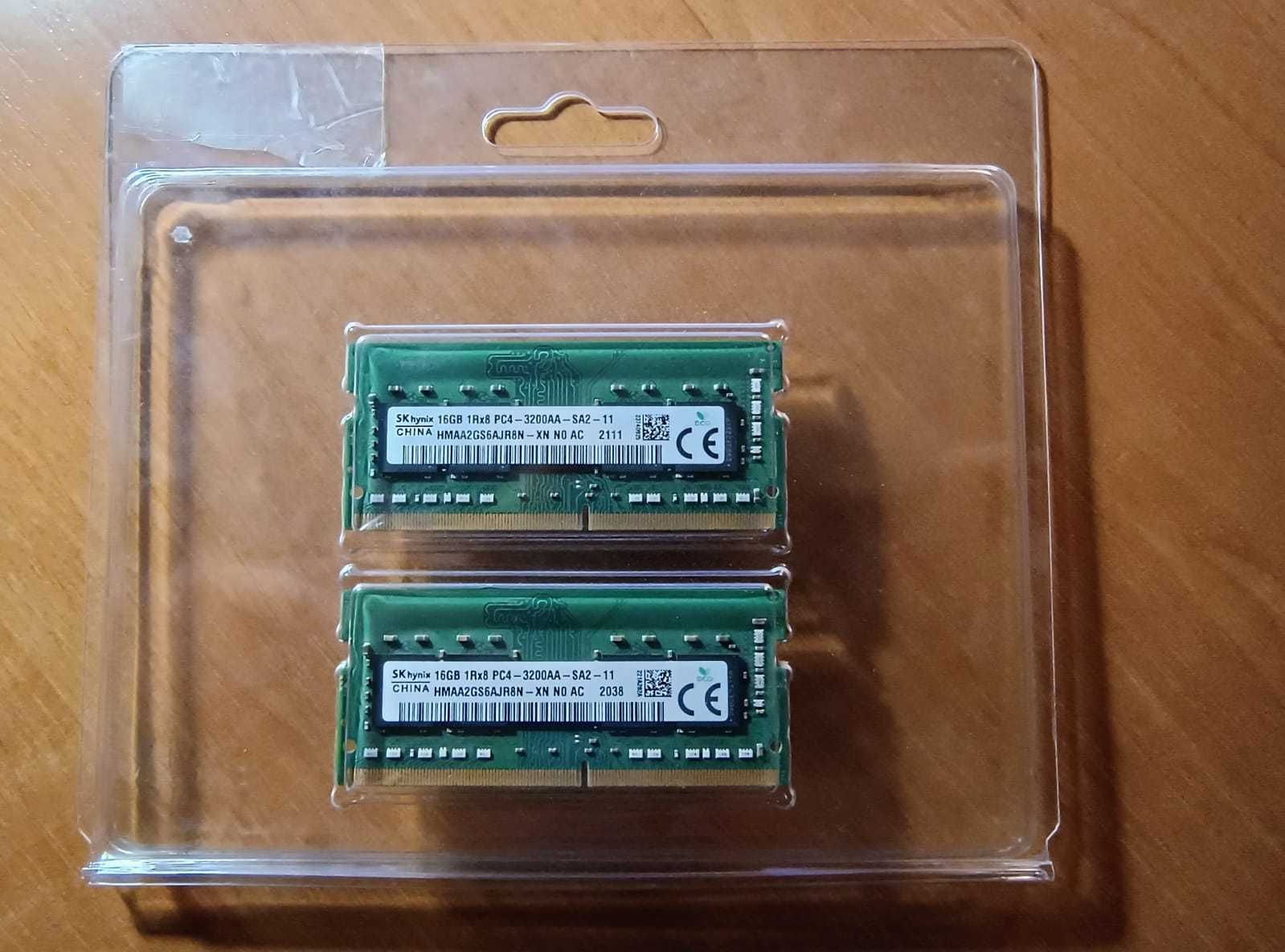 SK hynix SODIMM 16GB DDR4 3200Mhz HMAA2GS6AJR8N-XN - 2 шт.