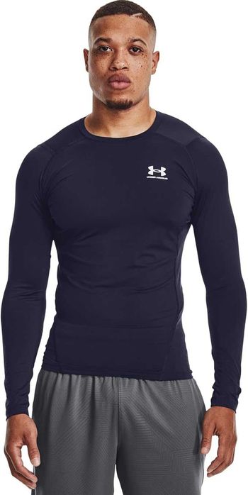 Koszulka UNDER ARMOUR Heatgear Męska Funkcyjna Oddychająca Granatowy L
