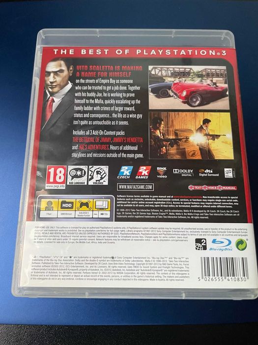 Mafia 2 versão "Essentials" ps3