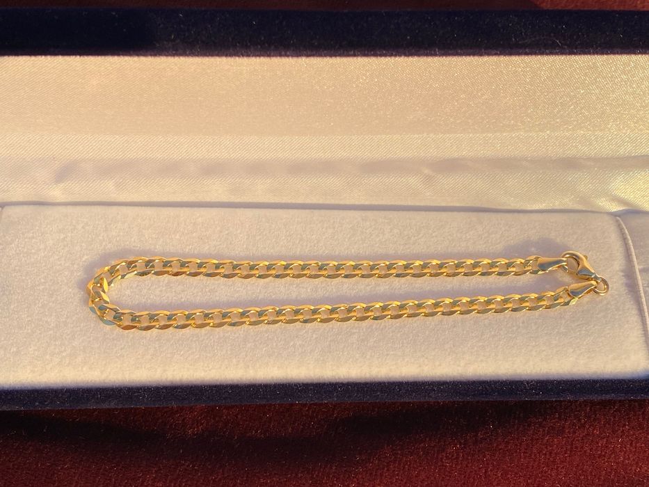 Bransoletka męska złota złoto 585, waga 5g