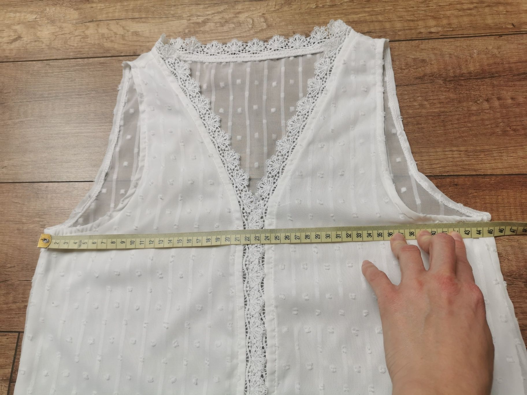 Bluzka koszulka top Shein biały 36/34 s/xs