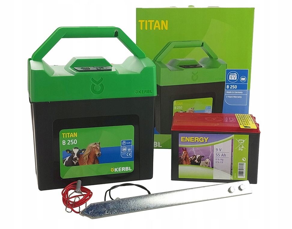 Elektryzator bateryjny TITAN B250 bydło owce kozy