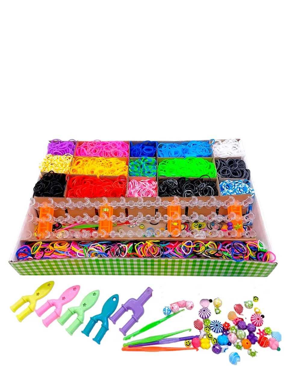 Набор для плетения браслетов из резинок Fashion loom bands 10000шт!