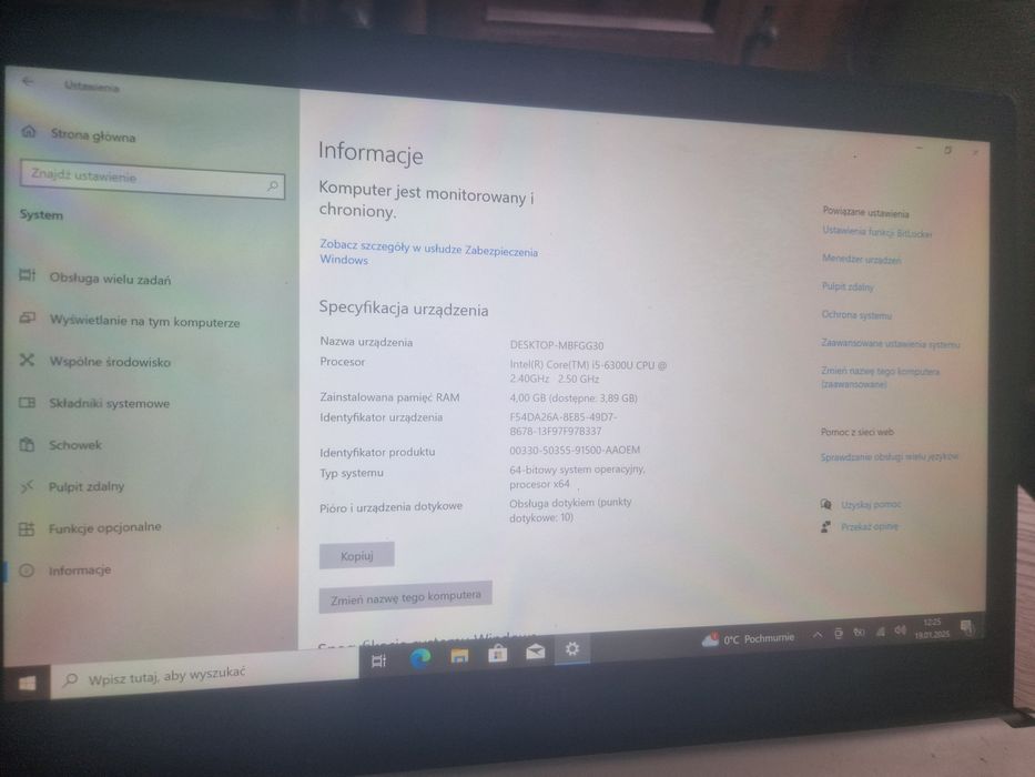 Laptop  fuitsu  z ekranem dotykowym