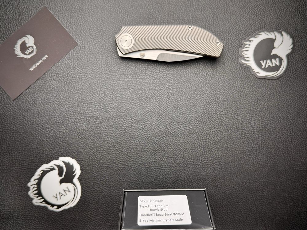 Нож Chevron Titanium Front Flipper Satin Matthew Christensen MagnaCut