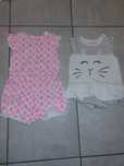 Zestaw 2 rampersów na lato dla dziewczynki 74 cm Baby club Sinsay
