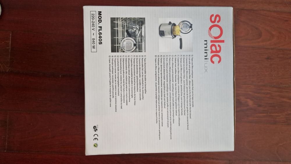 Fritadeira Solac - Nova, na caixa