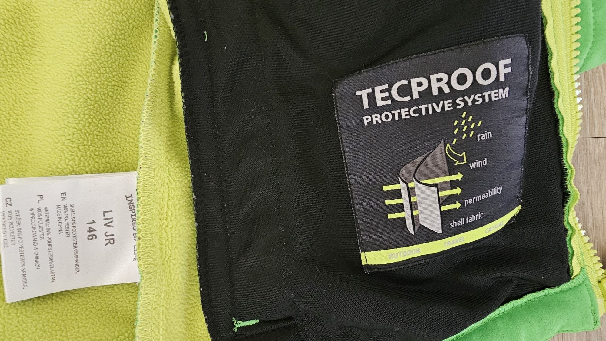 Softshell Hi-Tec rozm. 146. Tecproof 80000.