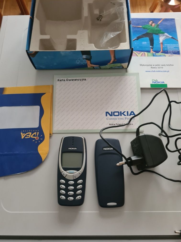 Oryginalna Nokia 3310 komplet, idealna Stan kolekcjonerski