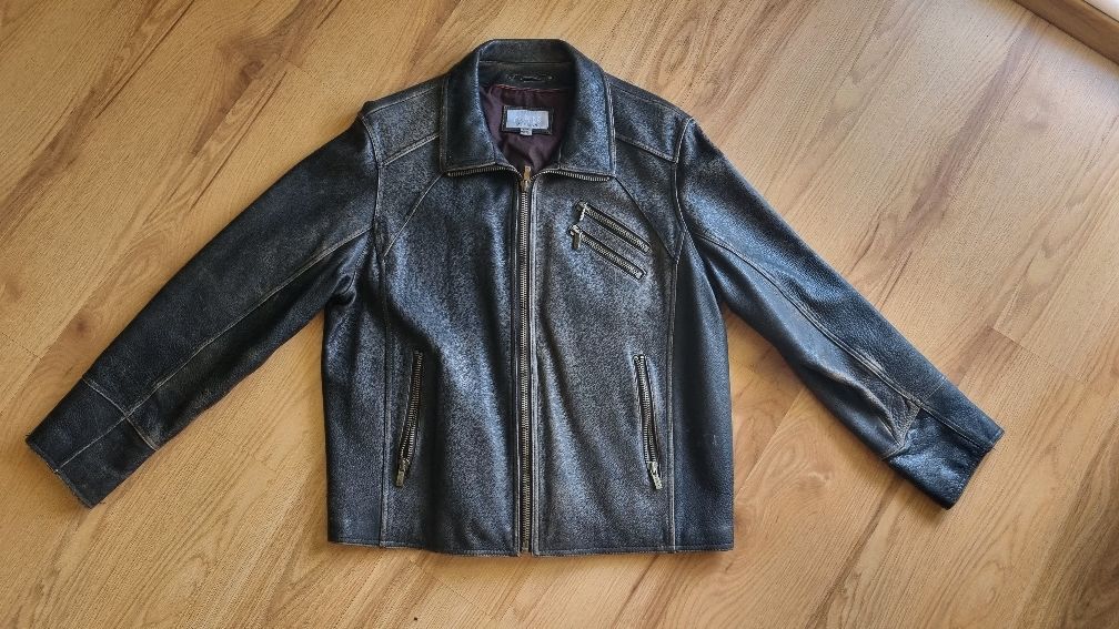 Kurtka skórzana vintage xxl 2xl