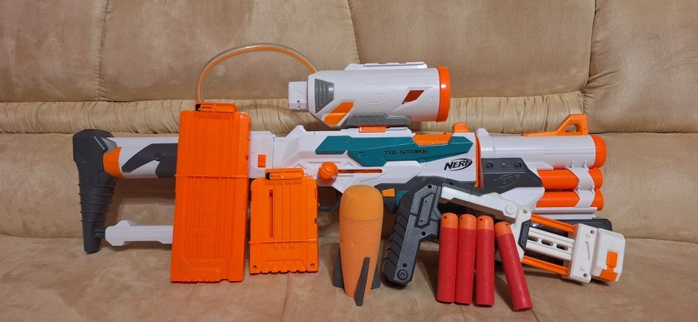 Нерф Tri - strike и много всего