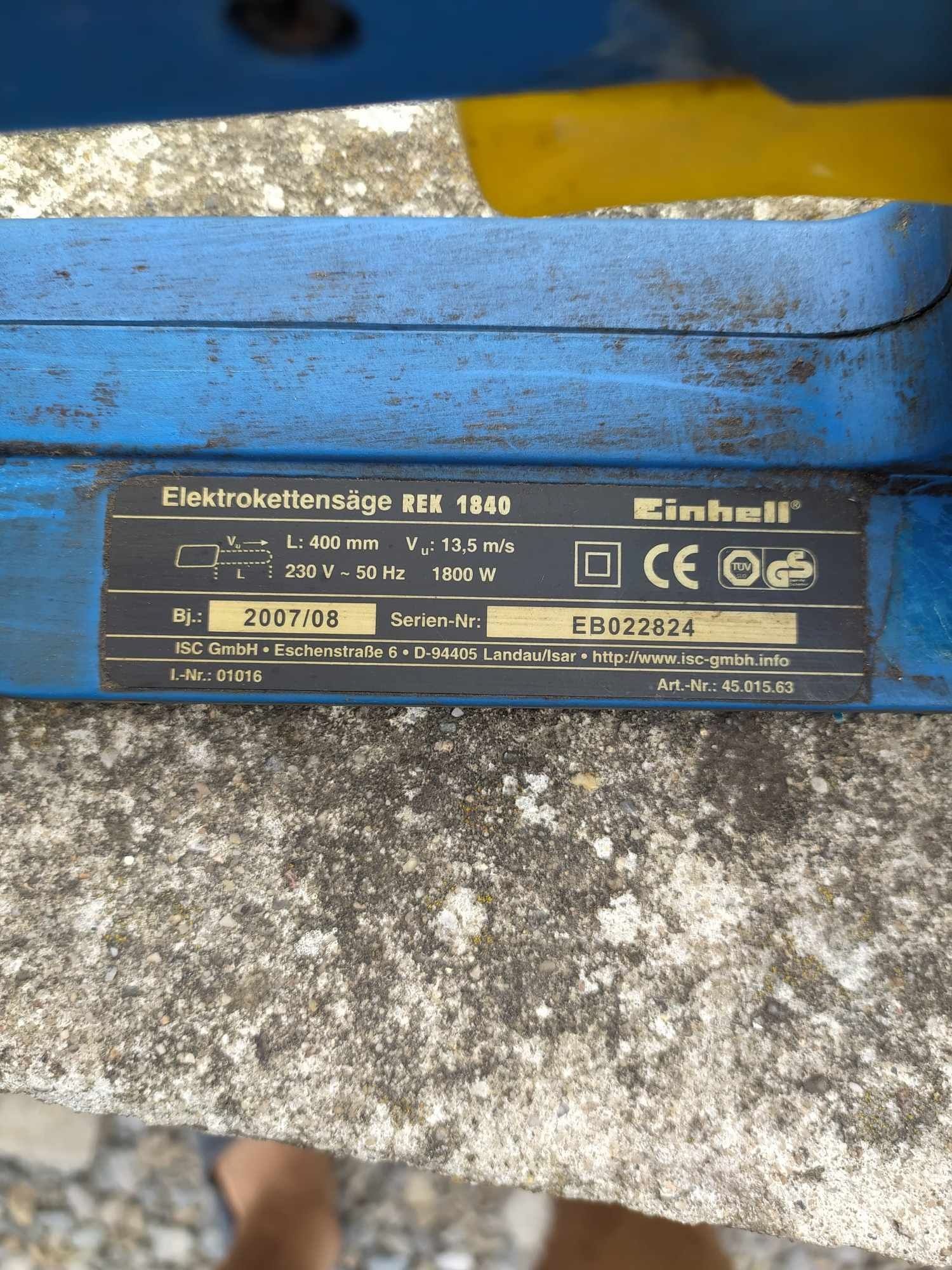 PIŁA elektryczna łańcuchowa workzone ksi 2200 i rek 1840