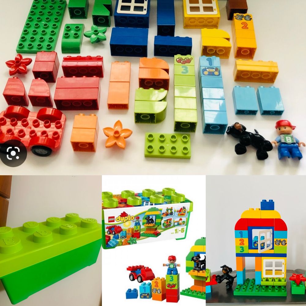 Lego duplo 65 кубиков Коробка с кубиками 10572 Оригинал Лего детали