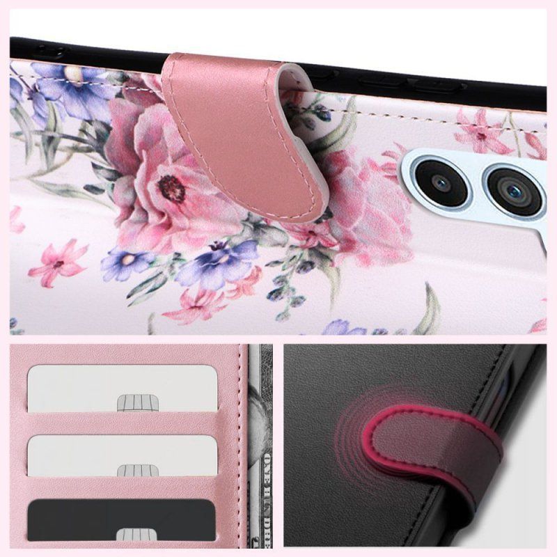 Tech-Protect Wallet Xiaomi Redmi 13C / Poco C65 Blossom Flower