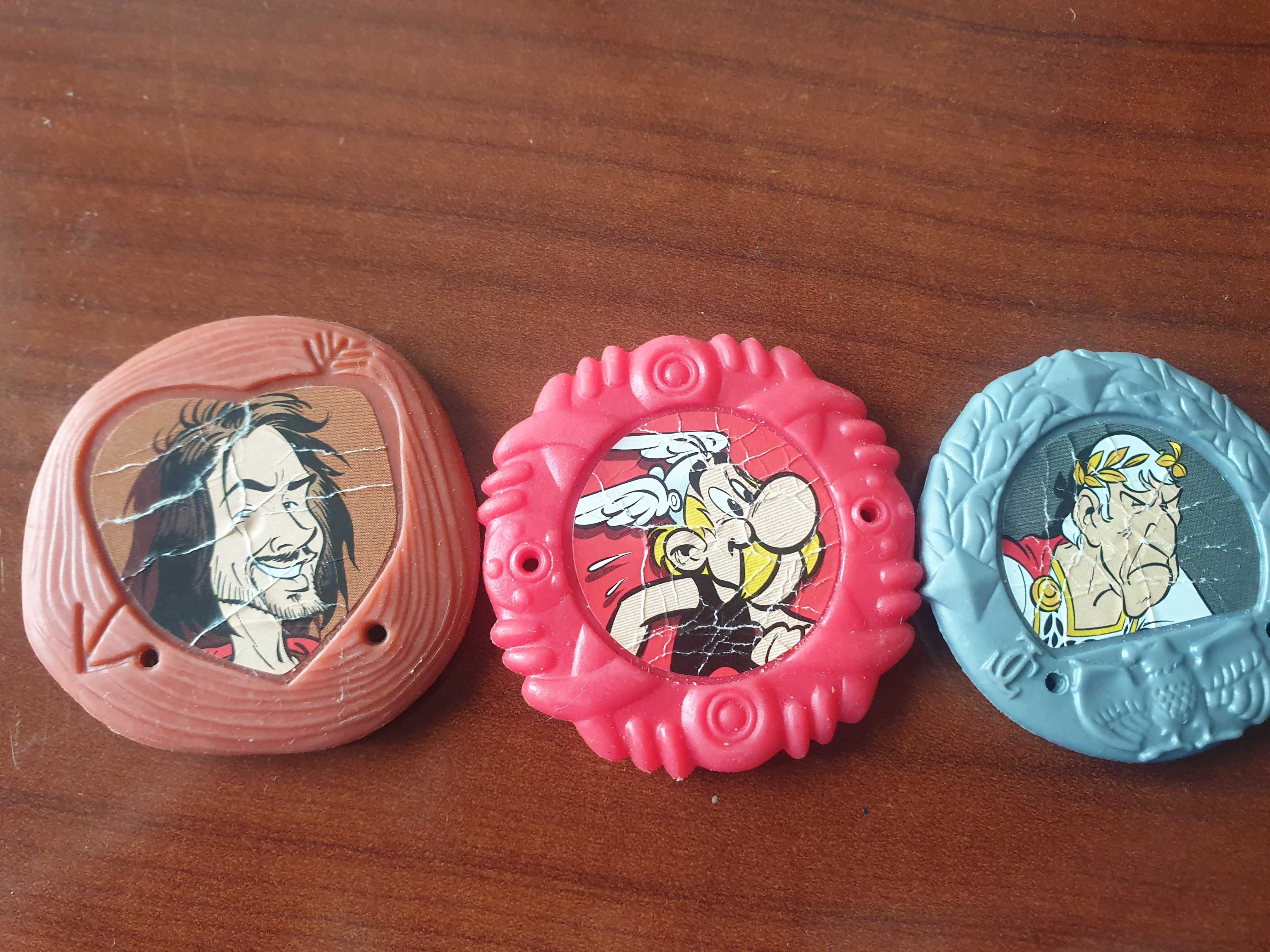 Tazo Żetony Gumowe Asterix i Obelix Nestle 4 sztuki