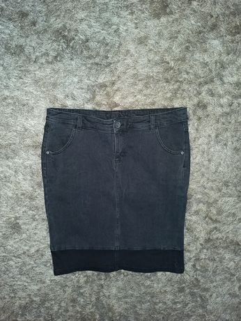 Spódnica 40 yessica jeansowa ołówkowa szara jeans