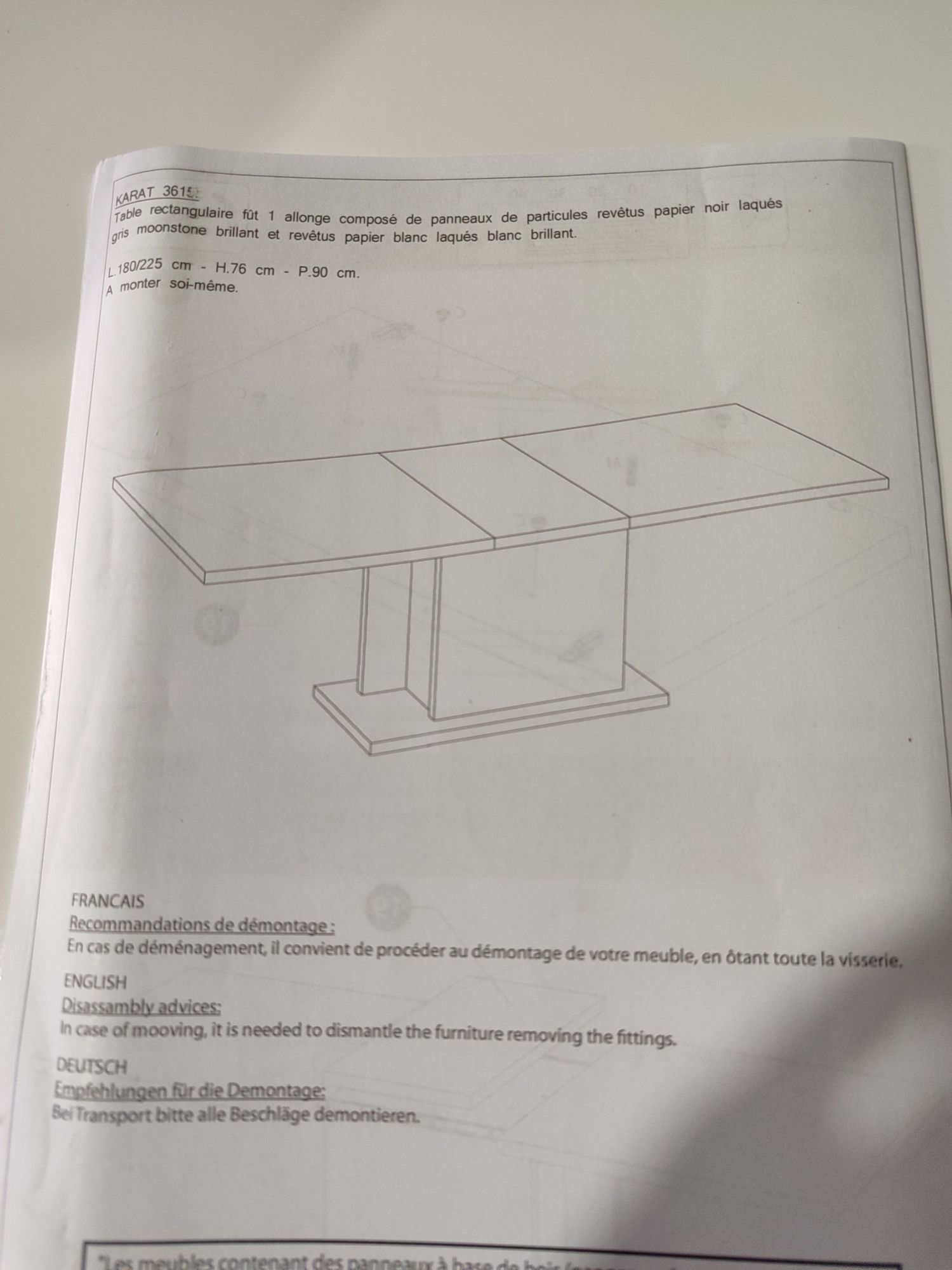 Mesa de sala jantar