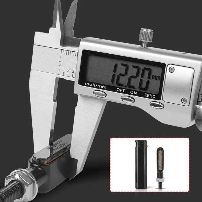 Conjunto de Piscas Dinâmicos LED com Luz de Presença - 6 LEDs