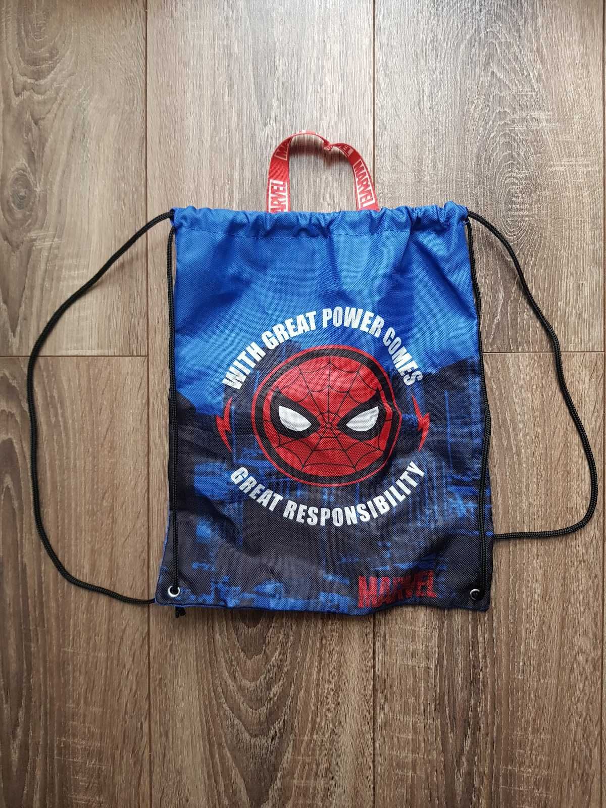 Torba worek Marvel SpiderMan Primark With Great Power Comes