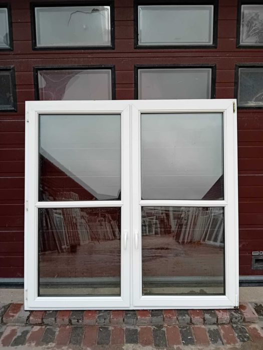 Okna 176x173 pcv okno duże dwuskrzydłowe plastikowe DOWÓZ CAŁY KRAJ
