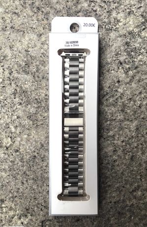 Bracelete em metal / Aço de elos para Apple Watch 38mm / 40mm / 41mm