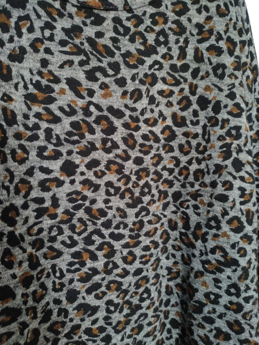 Bluzka z rękawem 3/4 panterka gepard cętki 50/52