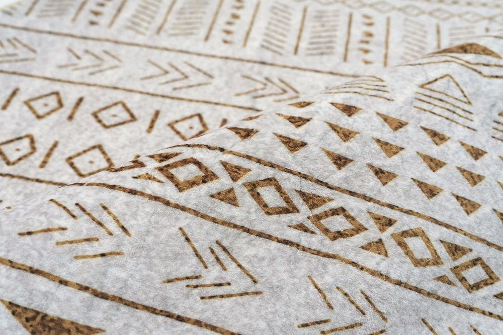 NOWY Dywan okrągły Villago NOVO Sahara 200x200 cm beżowy orientalny