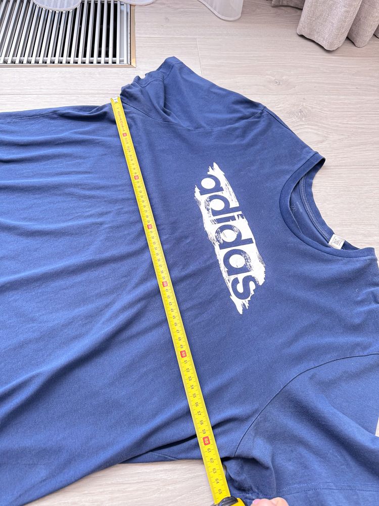 Koszulka Adidas niebieska granatowa 2xl xxl męska jak nowa