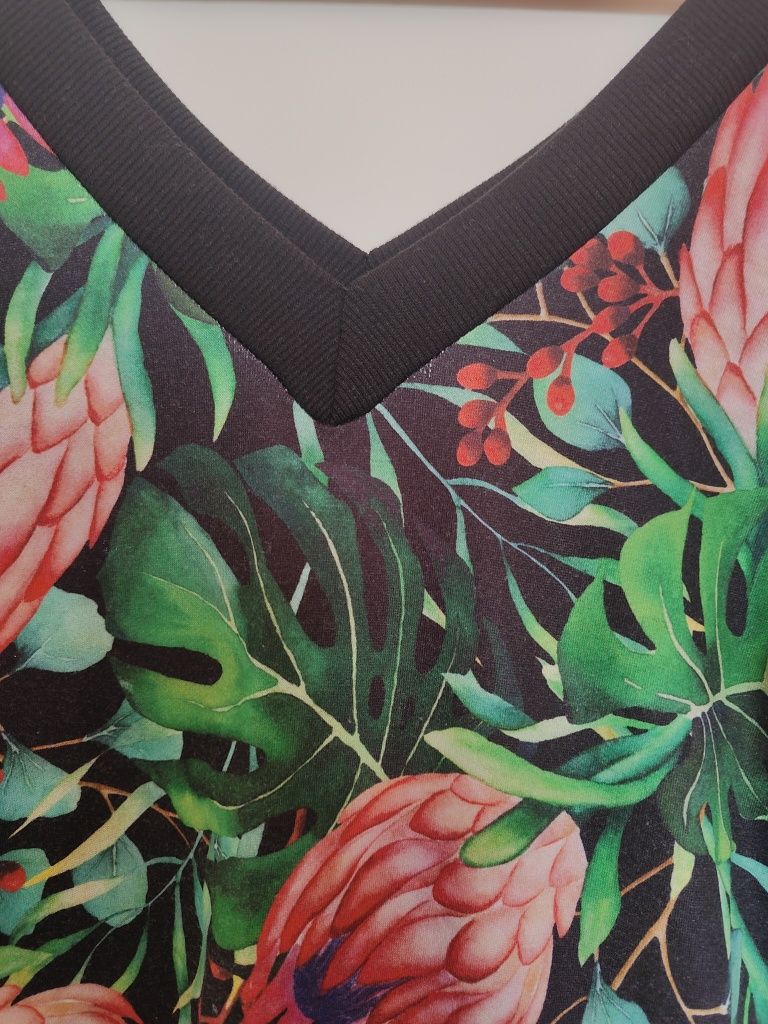 Bluza monstera L długa