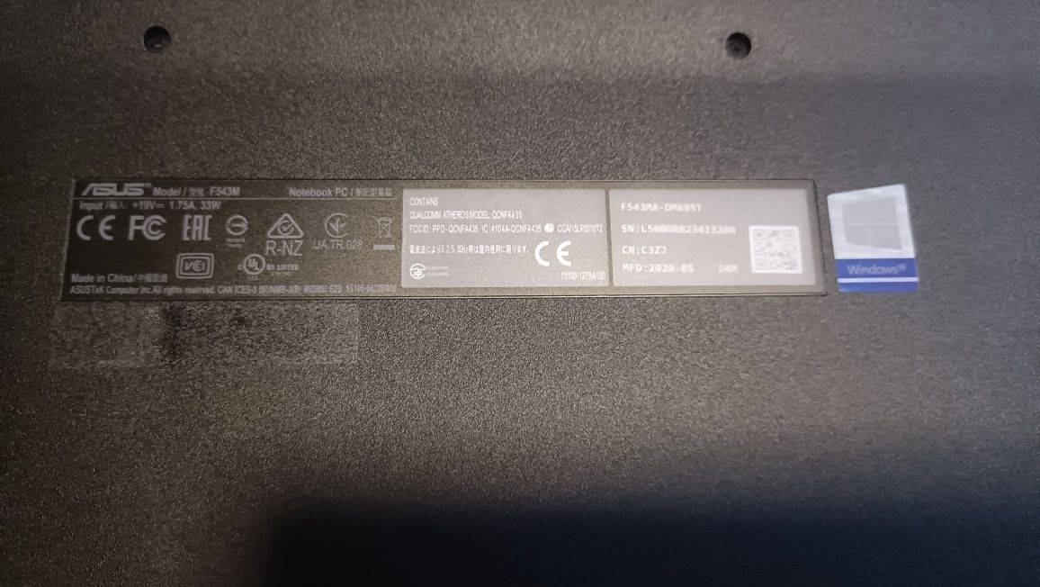 Laptop ASUS F543M 15,6