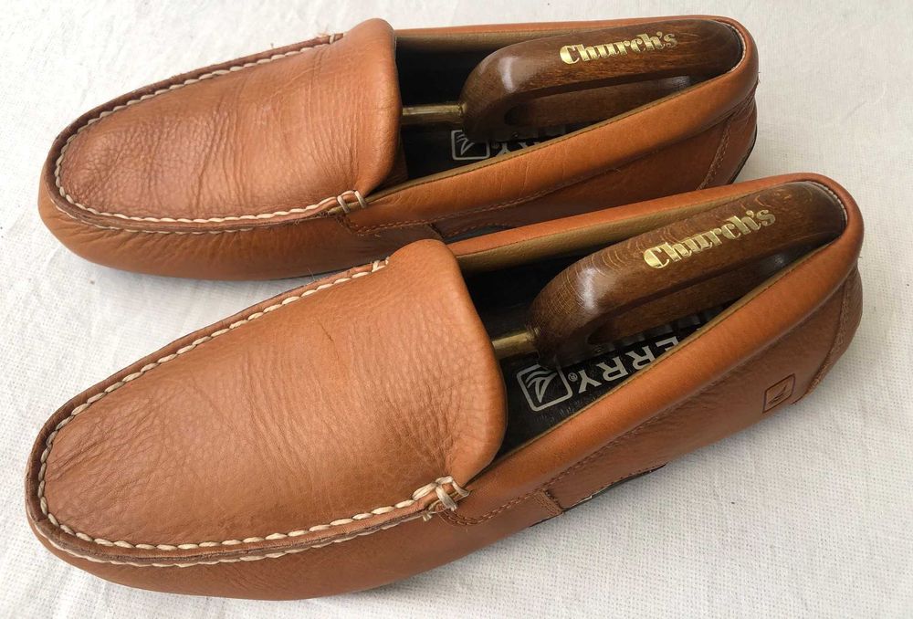 Кожаные лоферы (мокасины) от американской компании Sperry Top-Sider