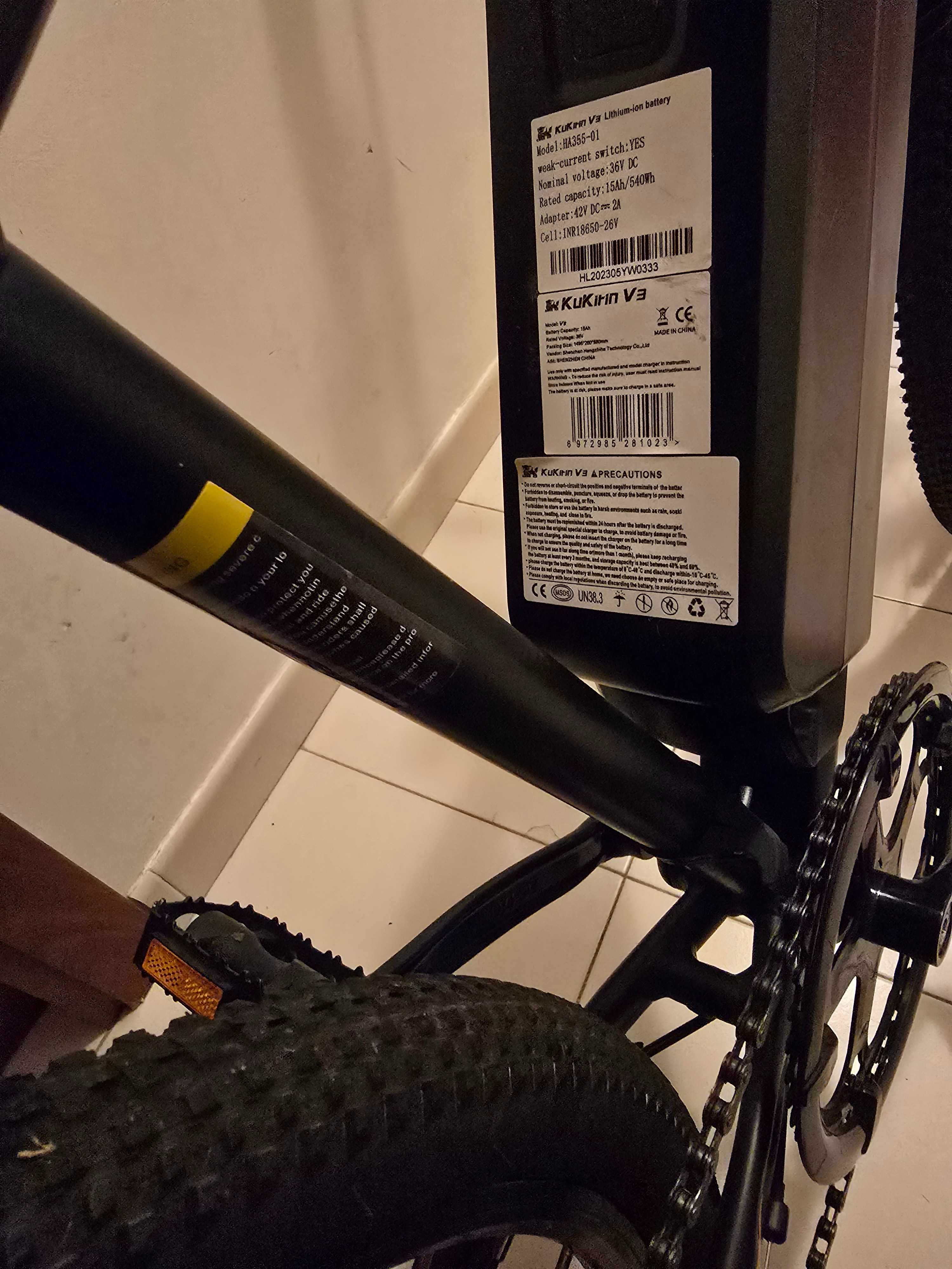 Bicicleta Eléctrica KUKIRIN V3 540W c nova