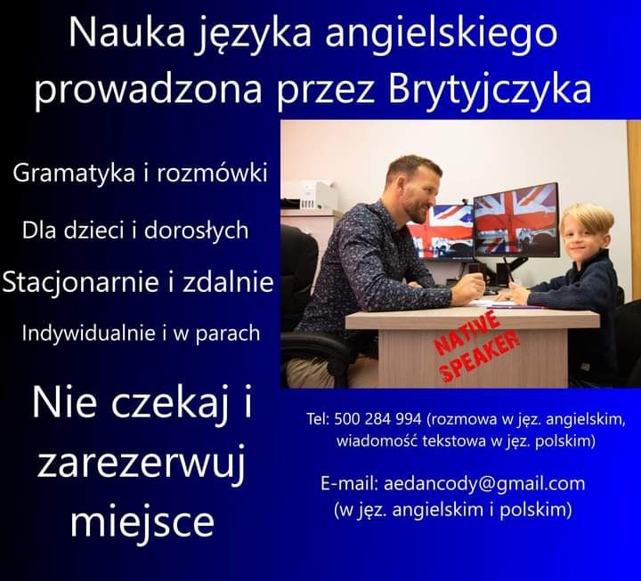 Zajęcia z języka z angielskiego z native speaker