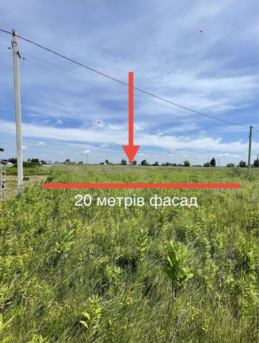 Продаж 10-соток під будівництво правильної форми по Саксаганського