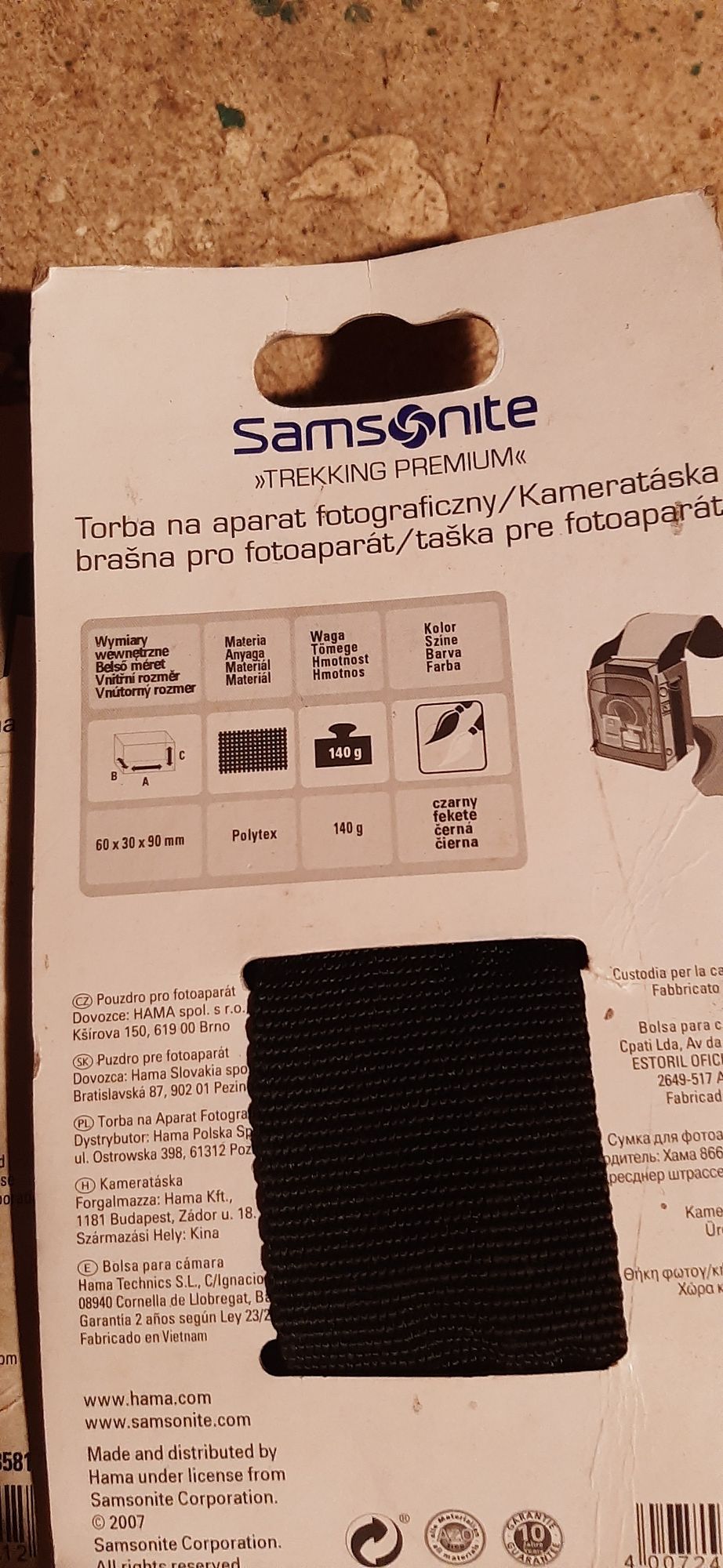 Etui pokrowiec futerał na aparat samsonite