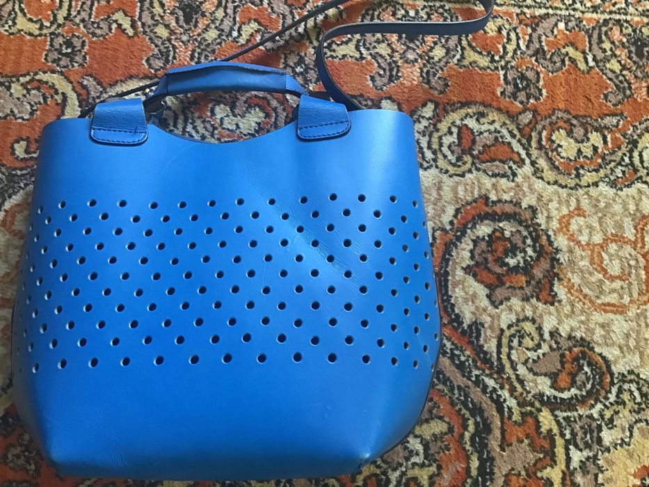 Сумка кожаная шопер