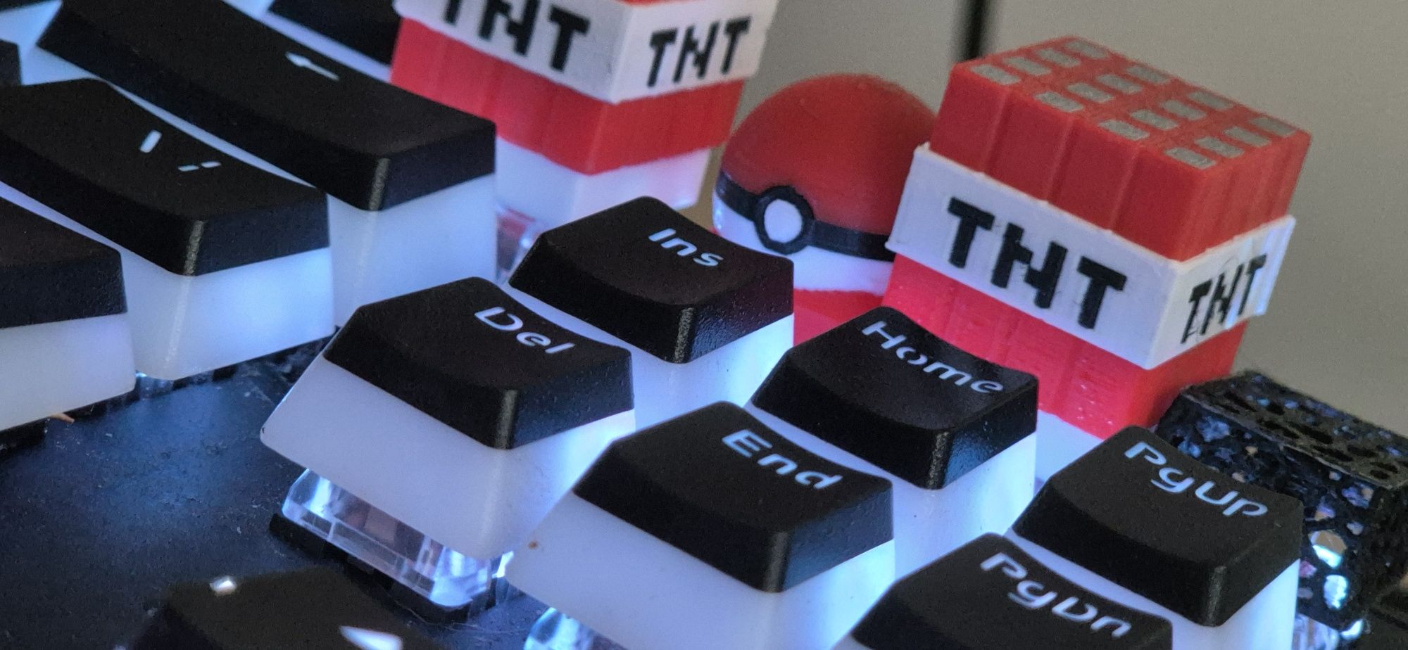 1x przycisk do klawiatury minecraft tnt duży  klawiatura custom keycap