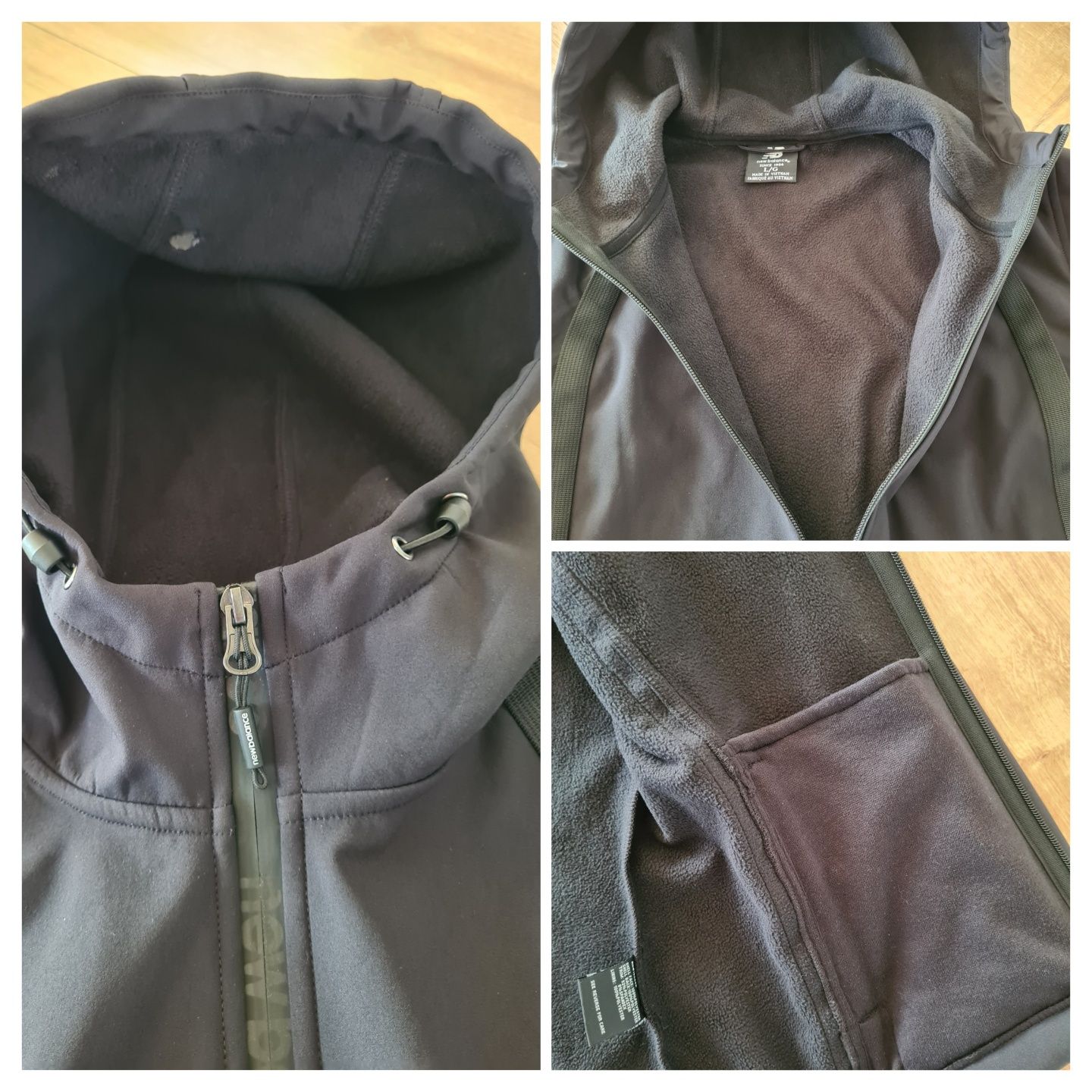 Kurtka Softshell New Balance,  r. L z kapturem,  czarna