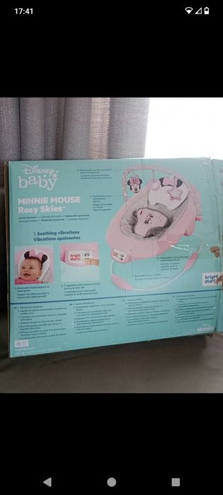 Fotelik myszka mini różowy melodyjki  dla dziewczynki krzesełko