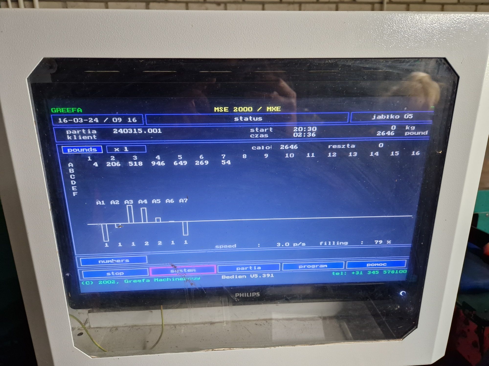 Sortownica greefa mse2000 + vbelt