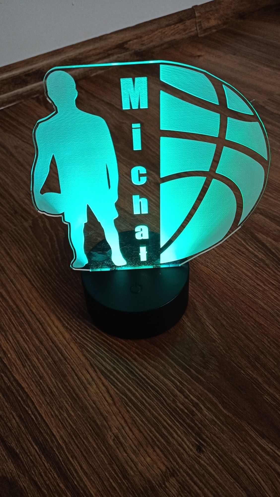 Nowa Lampka RGB koszykówka Michał
