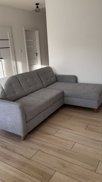 Szary narożnik kanapa - Agata meble rozkładana