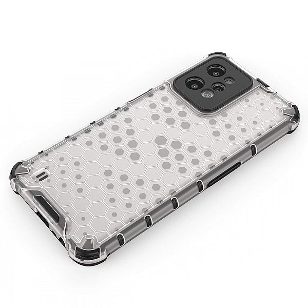 Honeycomb etui pancerny pokrowiec z żelową ramką Realme C31 przezroczy