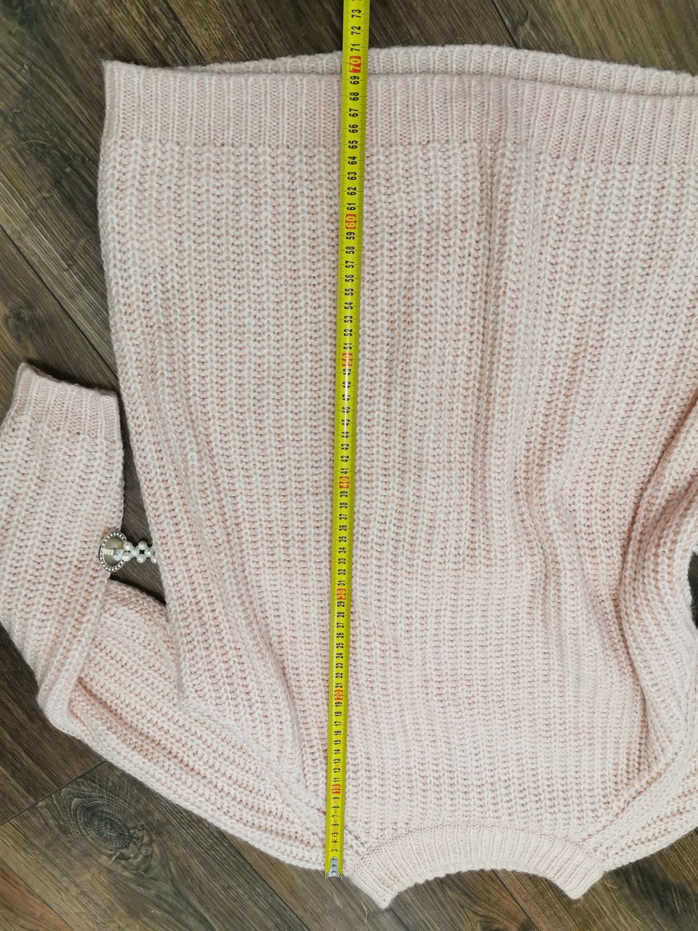 Długi sweter sweterek bluzka bluzeczka z długim rękawem XL 42