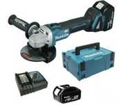 Makita DGA504RTJ 2X5AH zestaw szlifierka kątowa diaks 18V 125mm MAKPAC