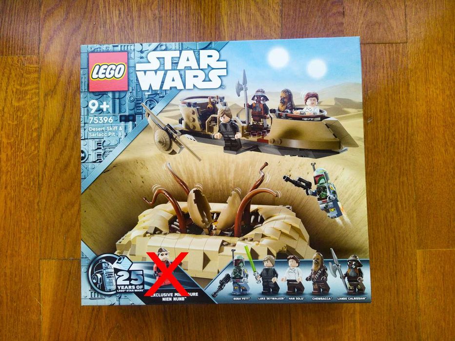 LEGO 75396 Desert Skiff & Sarlacc Pit sem a minifigura Nien Nunb