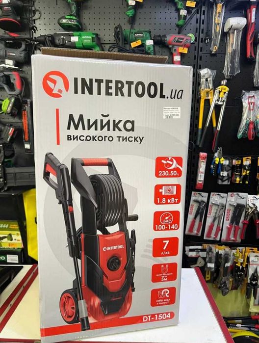 Мойка высокого давления 1800 Вт 140 бар INTERTOOL DT-1504 (КЕРХЕР)