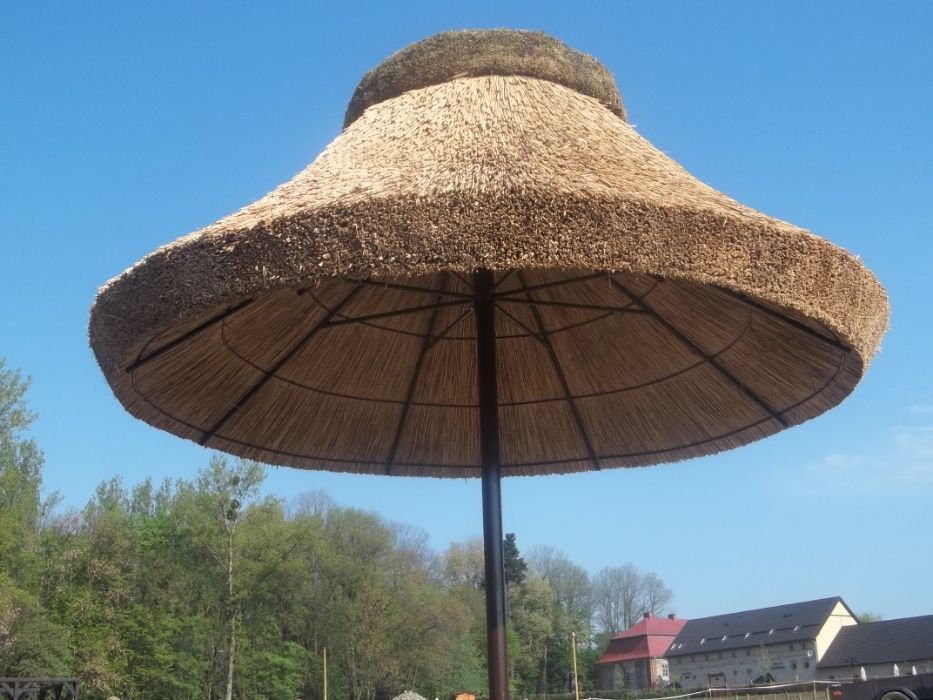 PARASOL pod strzechą parasol z trzciny ogrodowy