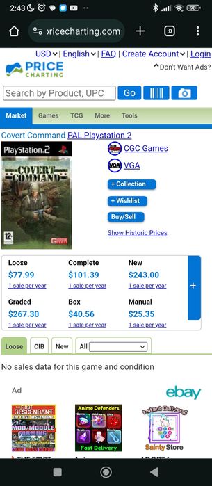 Jogo covert command ps2