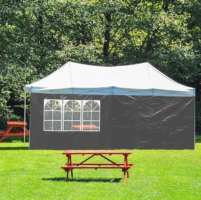 Relaxdays Ściany boczne do pawilonu wys. x szer. 2 x 3 m - szare